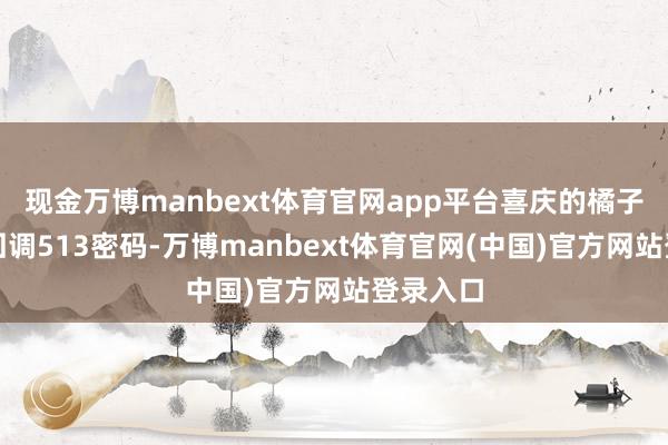 现金万博manbext体育官网app平台喜庆的橘子：涨停回调513密码-万博manbext体育官网(中国)官方网站登录入口