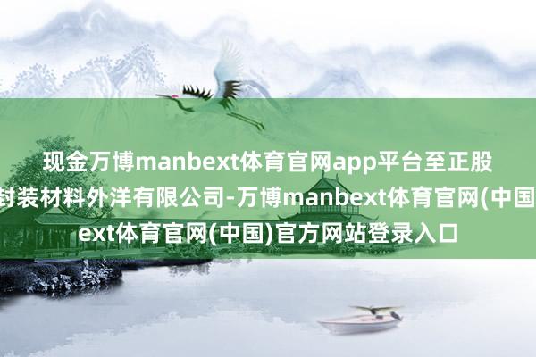 现金万博manbext体育官网app平台　　至正股份筹划置入的先进封装材料外洋有限公司-万博manbext体育官网(中国)官方网站登录入口