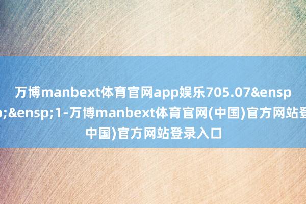 万博manbext体育官网app娱乐705.07&ensp;&ensp;&ensp;1-万博manbext体育官网(中国)官方网站登录入口