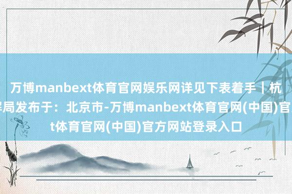万博manbext体育官网娱乐网详见下表着手｜杭州市余杭区讲解局发布于：北京市-万博manbext体育官网(中国)官方网站登录入口
